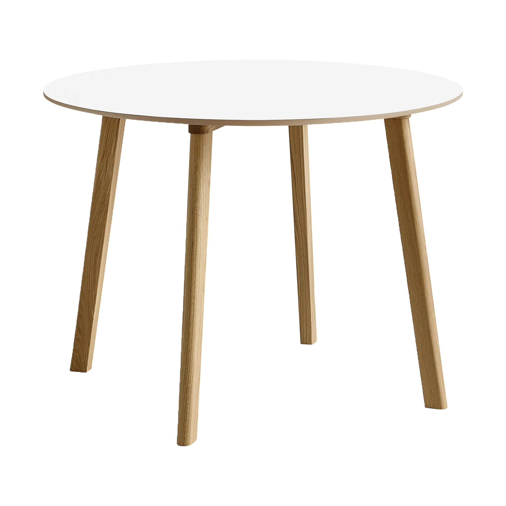 CPH220 Deux 2.0 τραπέζι Ø98 cm, Pearl white-lacquered oak HAY