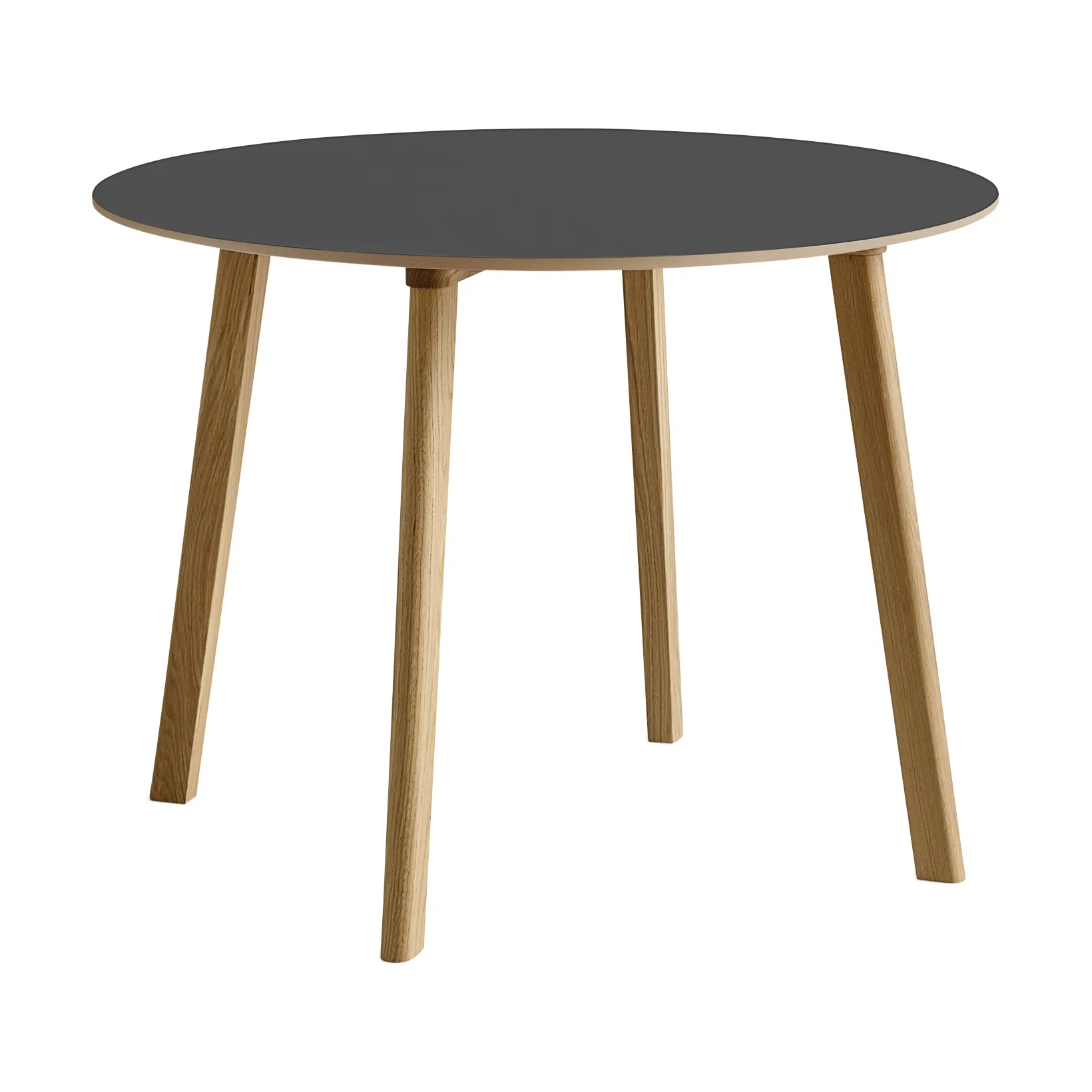 CPH220 Deux 2.0 τραπέζι Ø98 cm, Stone grey-lacquered oak HAY