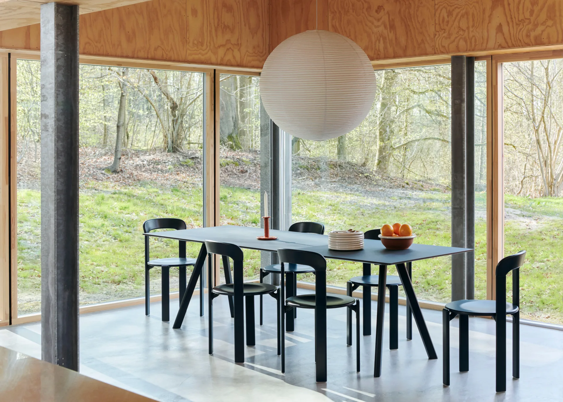 CPH30 2.0 τραπεζαρία 90x200 εκ., Lacquered oak-oak veneer HAY