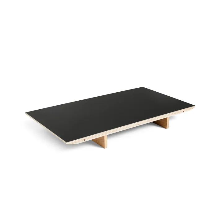 CPH30 2.0 Extendable Leaf για τραπέζι φαγητού 50x80 cm - Black linoleum-lacquered oak - HAY