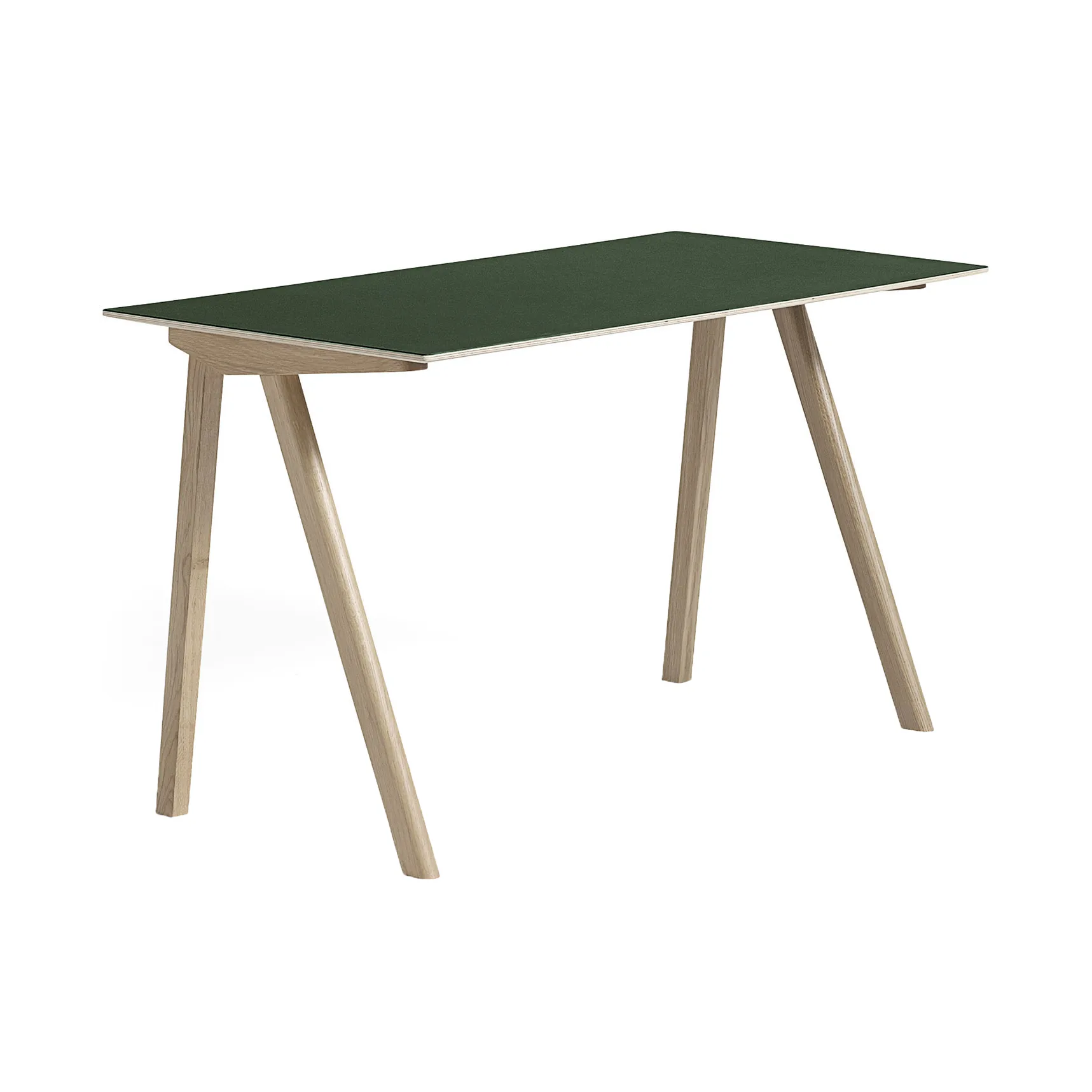 CPH90 2.0 γραφείο 65x130 cm, Green linoleum-lacquered oak HAY