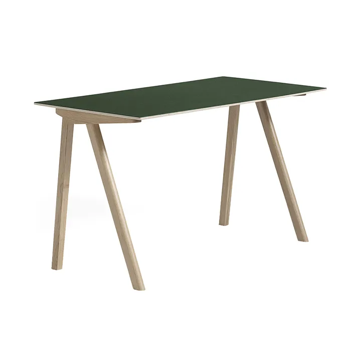 CPH90 2.0 γραφείο 65x130 cm - Green linoleum-lacquered oak - HAY