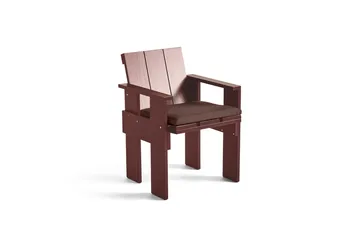 Crate Dining Chair πολυθρόνα λακαρισμένο πεύκο - Iron red - HAY