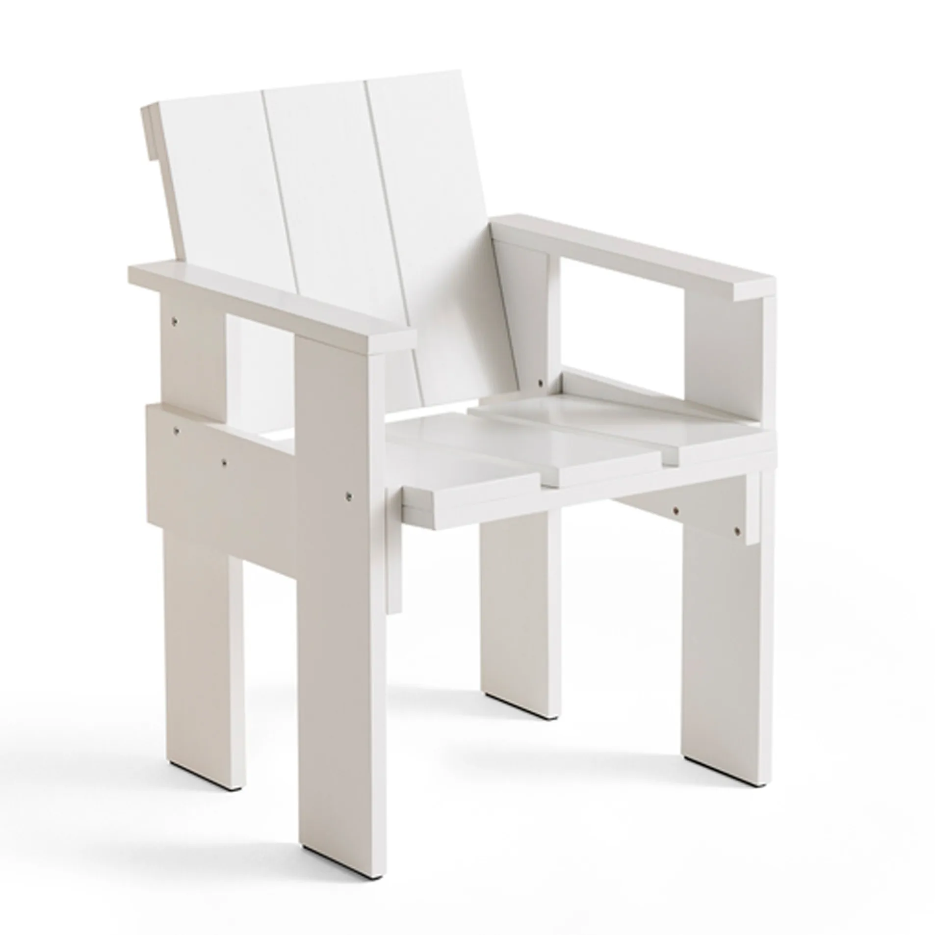 Crate Dining Chair καρέκλα με μπράτσα, White HAY