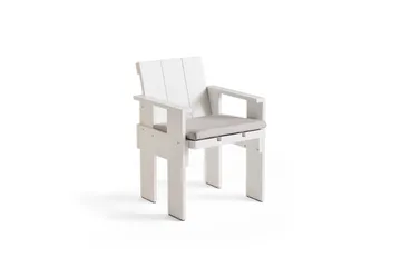Crate Dining Chair καρέκλα με μπράτσα - White - HAY