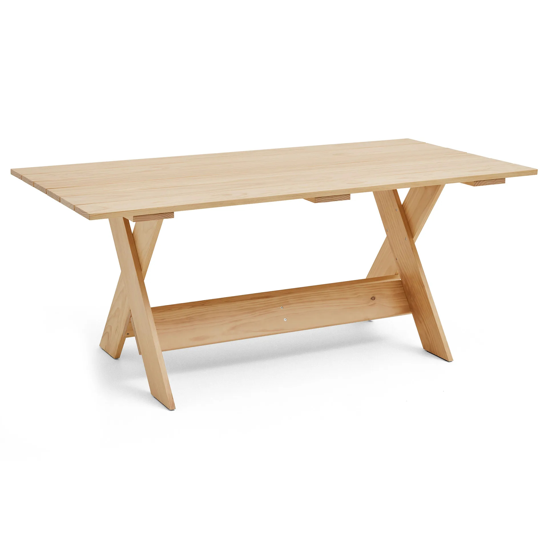 Crate Dining Table τραπέζι 180x89,5 cm λακαρισμένο πεύκο, Καθαρό HAY