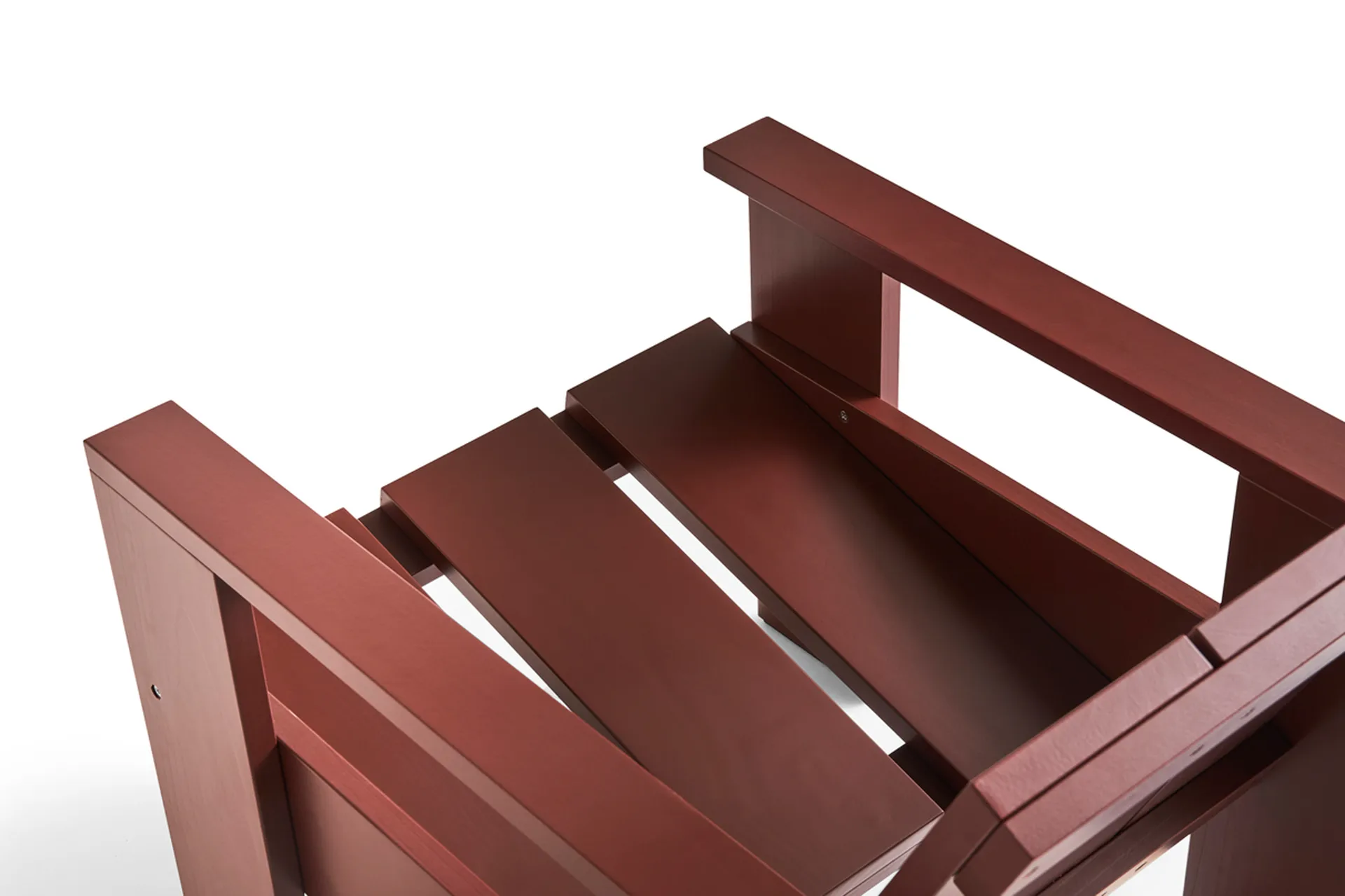 Πολυθρόνα Crate, λουστραρισμένο πεύκο, Iron red HAY