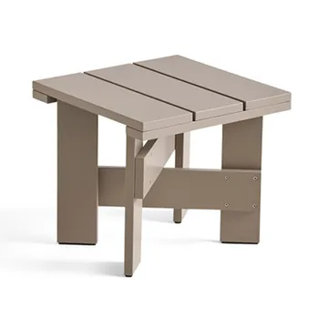 Crate Low Table τραπέζι 45x45x40 cm λουστραρισμένο πεύκο - London fog - HAY