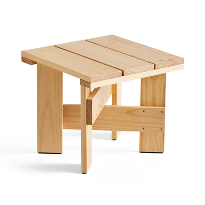 Crate Low Table τραπέζι 45x45x40 cm λουστραρισμένο πεύκο - Λακαρισμένο πεύκο με βάση το νερό - HAY