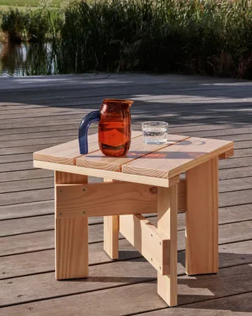 Crate Low Table τραπέζι 45x45x40 cm λουστραρισμένο πεύκο - Λακαρισμένο πεύκο με βάση το νερό - HAY