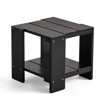 Crate Side Table τραπέζι 49,5x49,5x45 cm λακαρισμένο πεύκο - Μαύρο - HAY