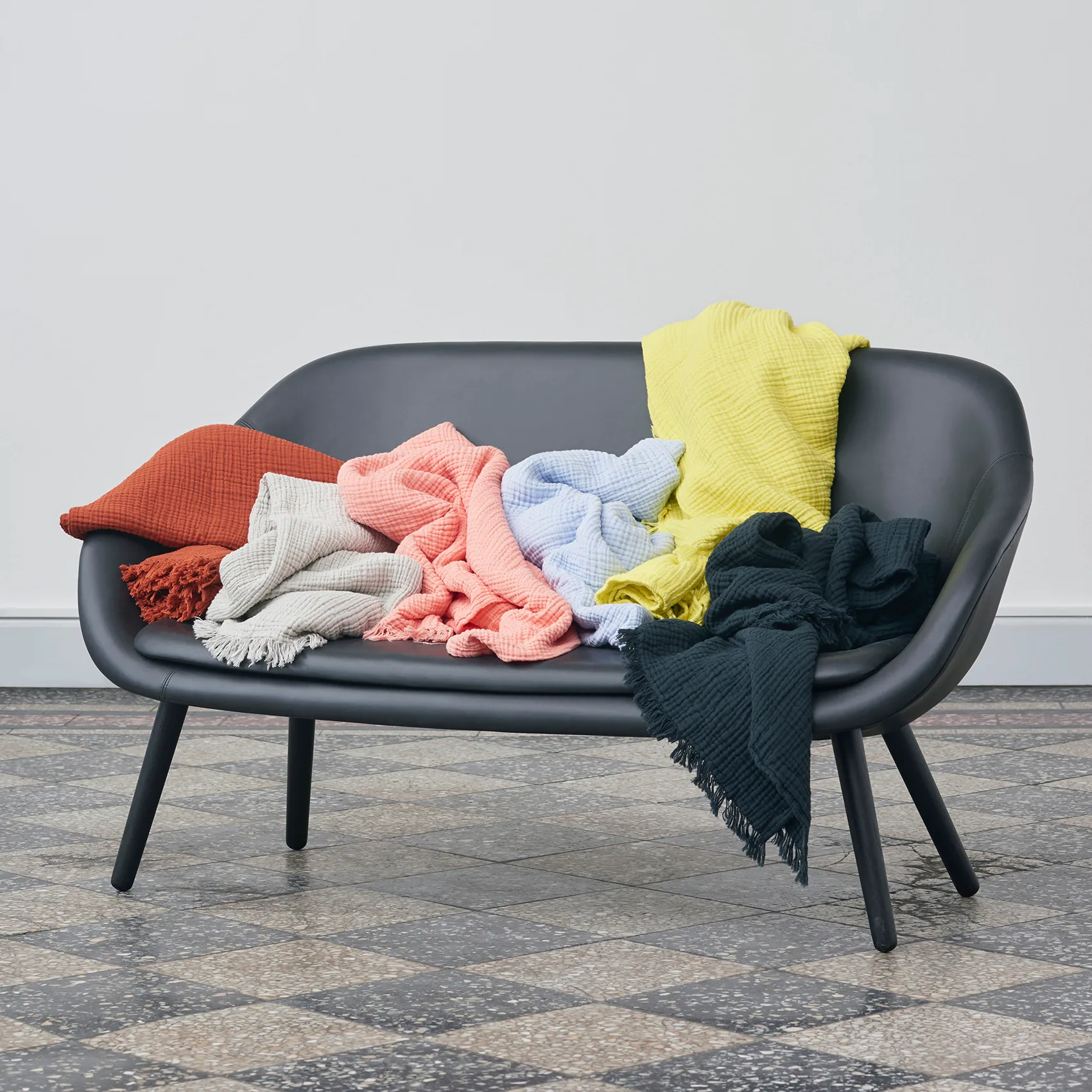 Crinkle ριχτάρι 150x210cm, γκρι HAY