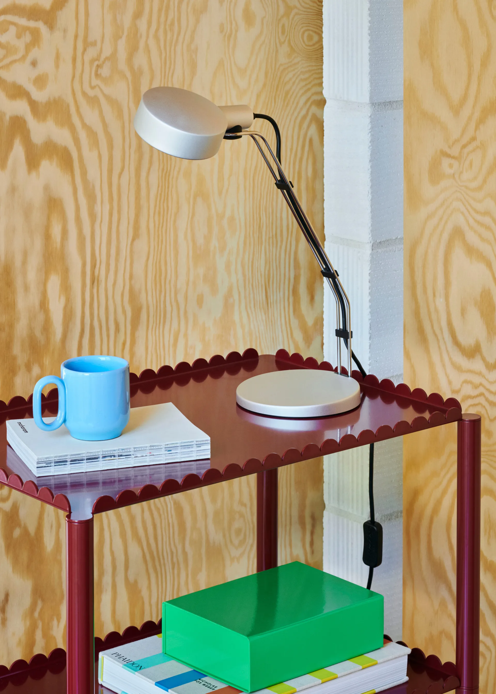 Cupola Desk επιτραπέζιο φωτιστικό 40,8 cm, Clear anodised HAY