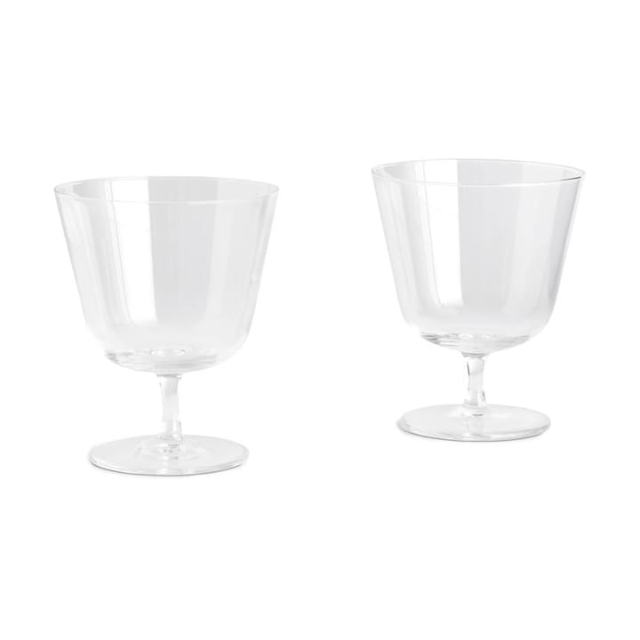 Curve Stem ποτήρι 2-pack - Clear - HAY