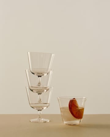 Curve Stem ποτήρι 2-pack - Clear - HAY