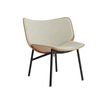 Dapper πολυθρόνα lounge - Coda 100 white-δρυς-μαύρη βάση - HAY