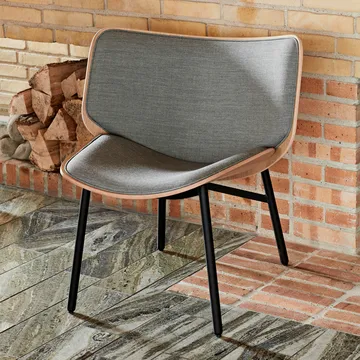 Dapper πολυθρόνα lounge - Light grey-dusty grey δρυς-γκρι σκελετός - HAY