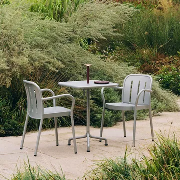 Deville τραπέζι - Silver grey, 60x70x74 cm - HAY