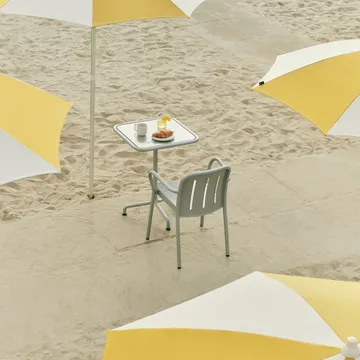 Deville τραπέζι - Silver grey, 60x70x74 cm - HAY