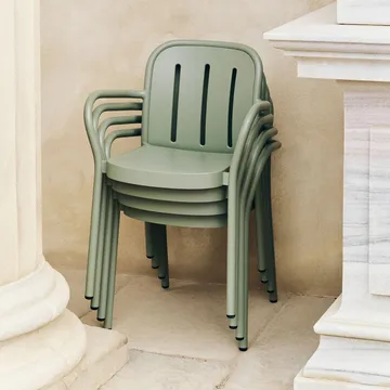 Deville πολυθρόνα με μπράτσα - Thyme green - HAY