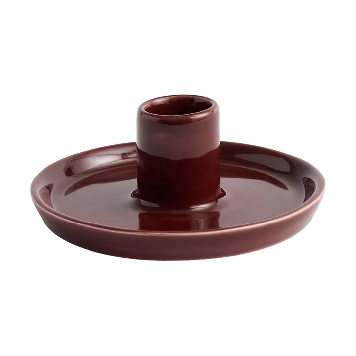Disc κηροπήγιο - Chestnut brown, small, Ø10x4,8 cm - HAY