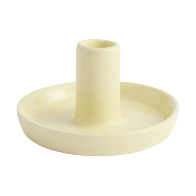 Disc κηροπήγιο - Lime white, Ø7x4 cm - HAY