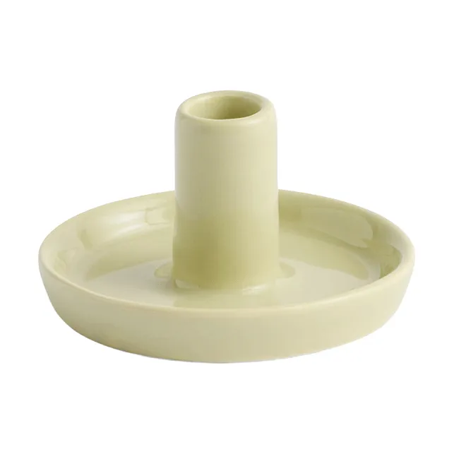 Disc κηροπήγιο - Soft pistachio, Ø7x4 cm - HAY