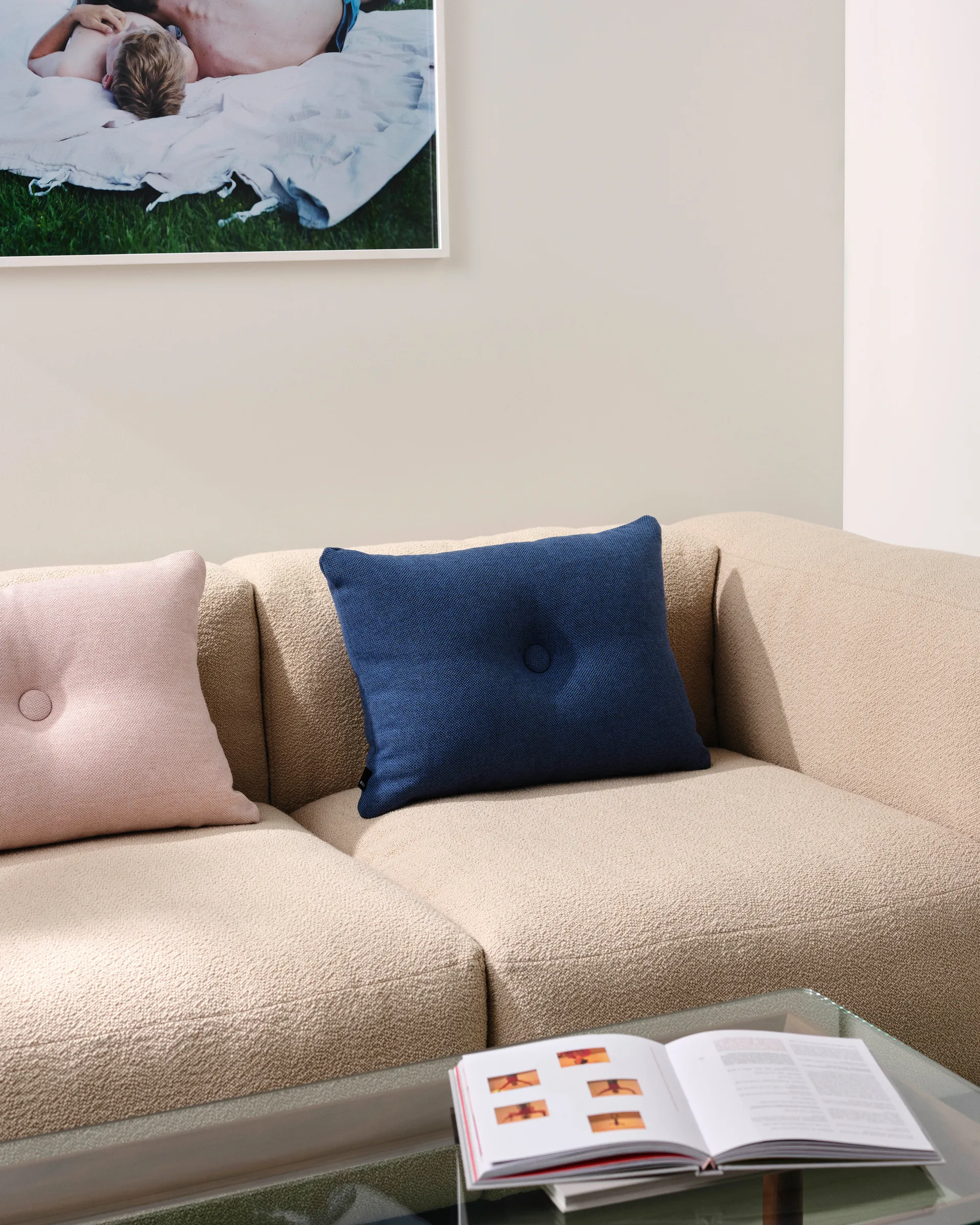 Dot Cushion Mode 1 dot μαξιλάρι 45x60 cm, Παστέλ ροζ HAY