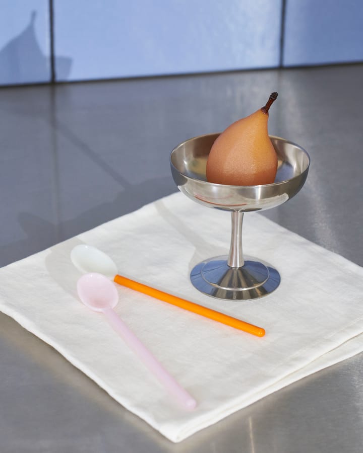 Duo glass spoons, συσκευασία 2 τεμαχίων, Light pink-bright πορτοκαλί HAY