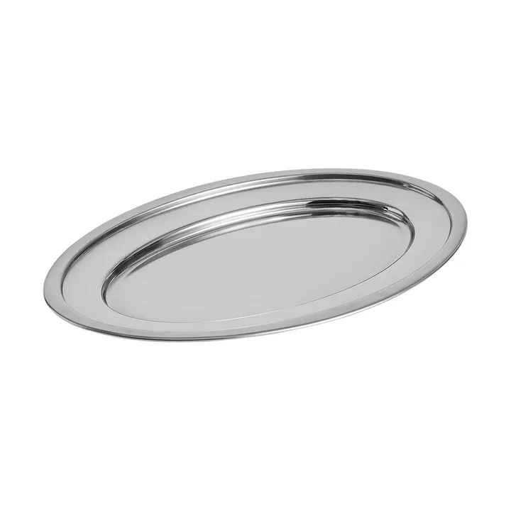 Essential Steel σερβιρίσματος πιατέλα - Ανοξείδωτος χάλυβας, οβάλ, Large - HAY