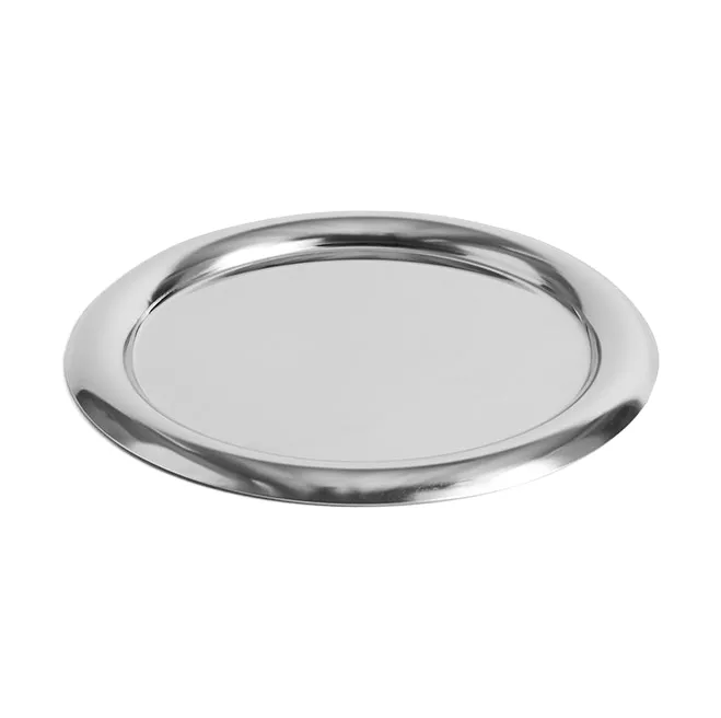 Essential Steel σερβιρίσματος πιατέλα - Ανοξείδωτος χάλυβας, στρογγυλό, small - HAY