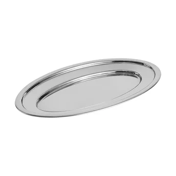 Essential Steel σερβιρίσματος πιατέλα - Ανοξείδωτος χάλυβας, οβάλ, μεσαίο - HAY