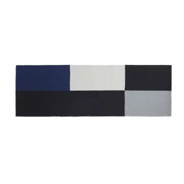 Ethan Cook Flat Works χαλί 80x250 cm - Μαύρο-μπλε - HAY