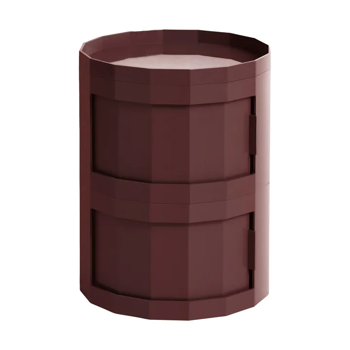 Facet Cabinet 20 πλαϊνό τραπέζι - Burgundy - HAY