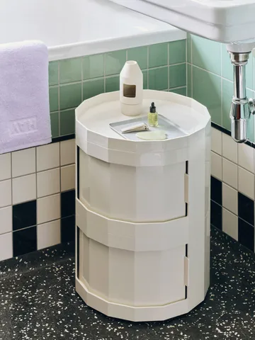 Facet Cabinet 20 πλαϊνό τραπέζι - Eggshell - HAY