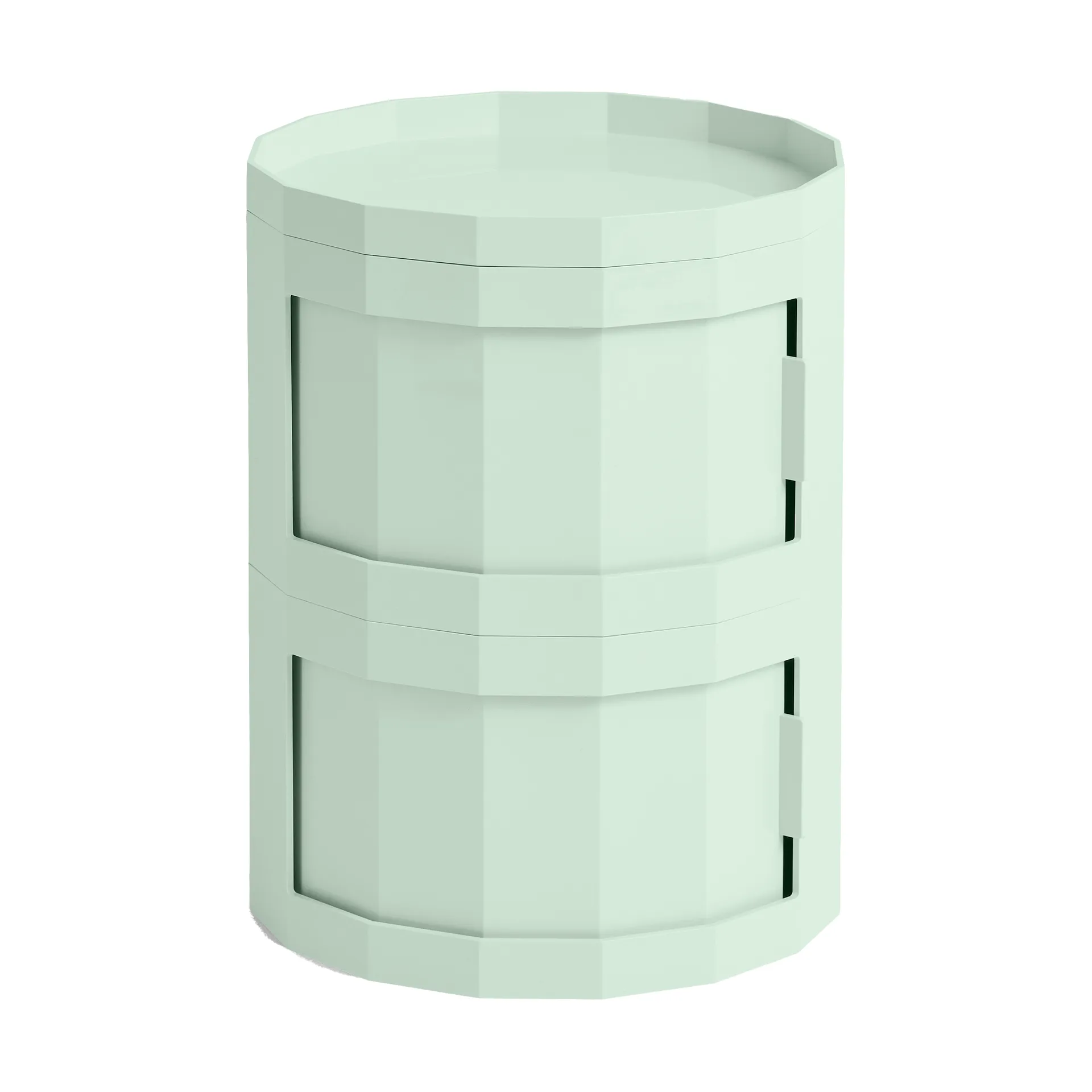 Facet Cabinet 20 πλαϊνό τραπέζι, Soft mint HAY