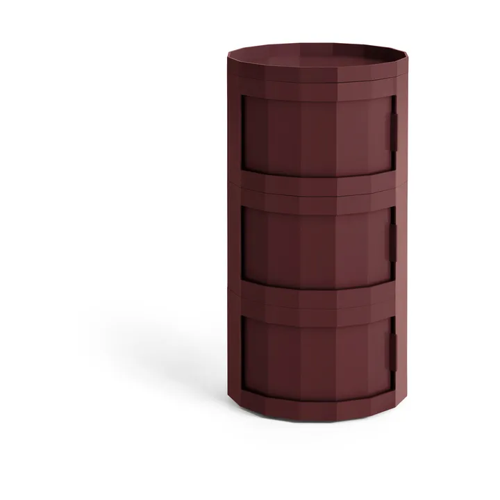 Facet Cabinet 30 πλαϊνό τραπέζι - Burgundy - HAY