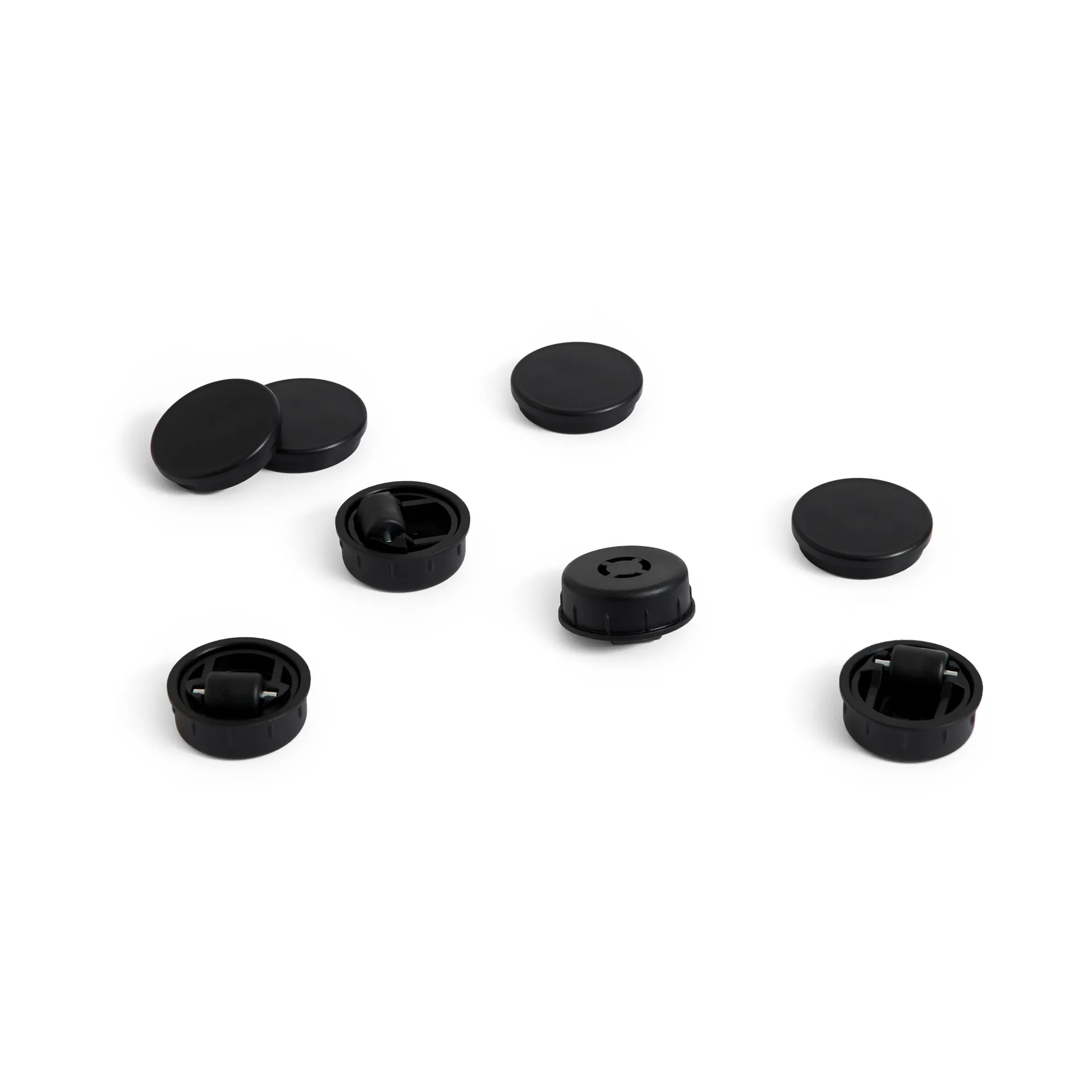 Πόδια και ρόδες Facet Cabinet 4-pack, Black HAY