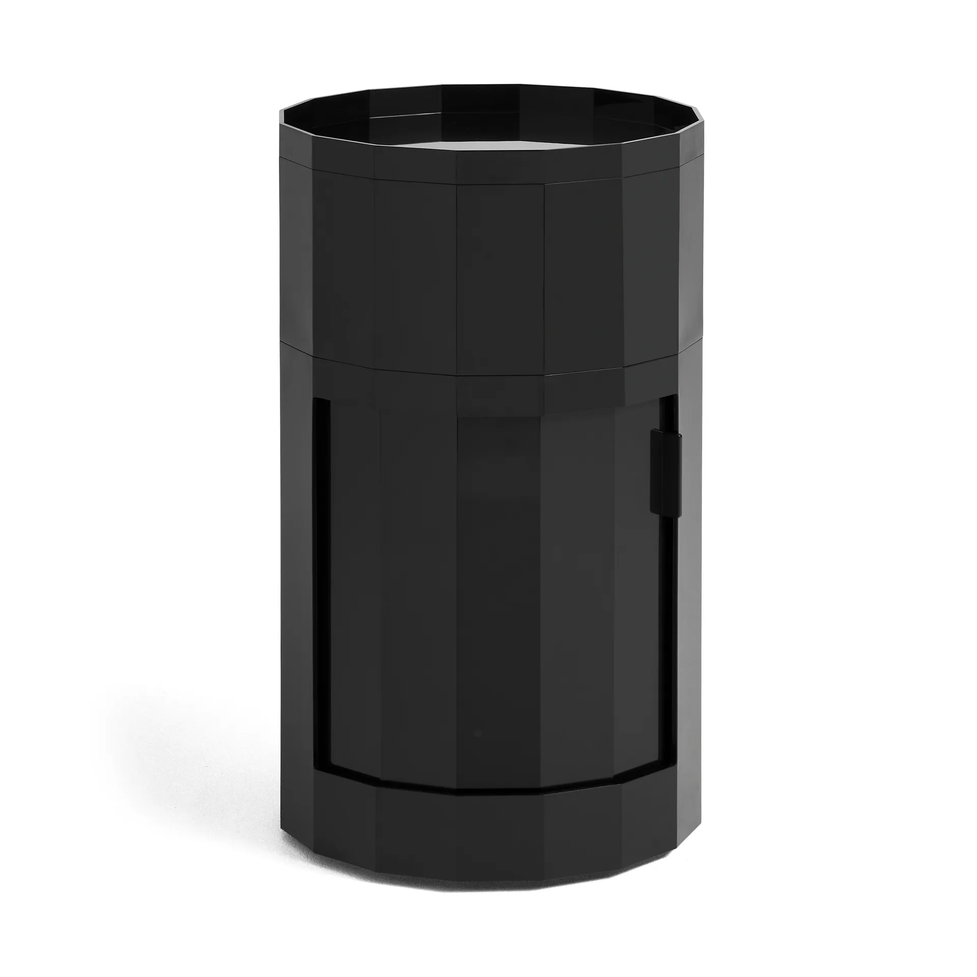 Facet Cabinet high βοηθητικό τραπέζι με πόδια-ροδάκια 66 εκ., Anthracite HAY