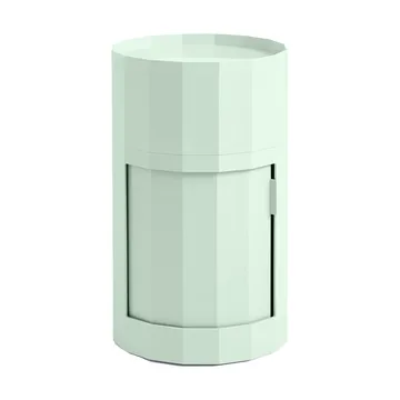 Facet Cabinet high βοηθητικό τραπέζι με πόδια-ροδάκια 66 εκ. - Soft mint - HAY