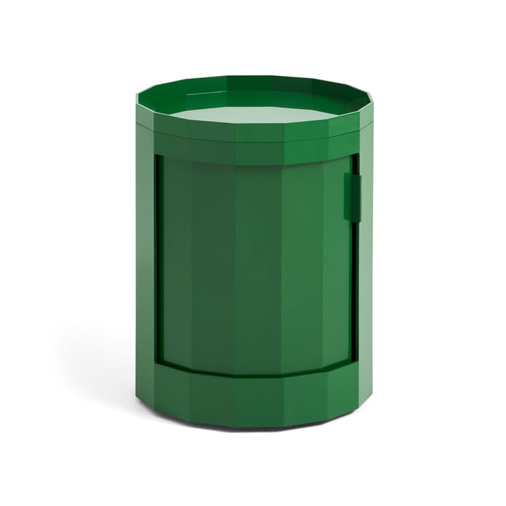 Facet Cabinet low βοηθητικό τραπέζι με πόδια-ροδάκια 49 εκ. - Spinach green - HAY