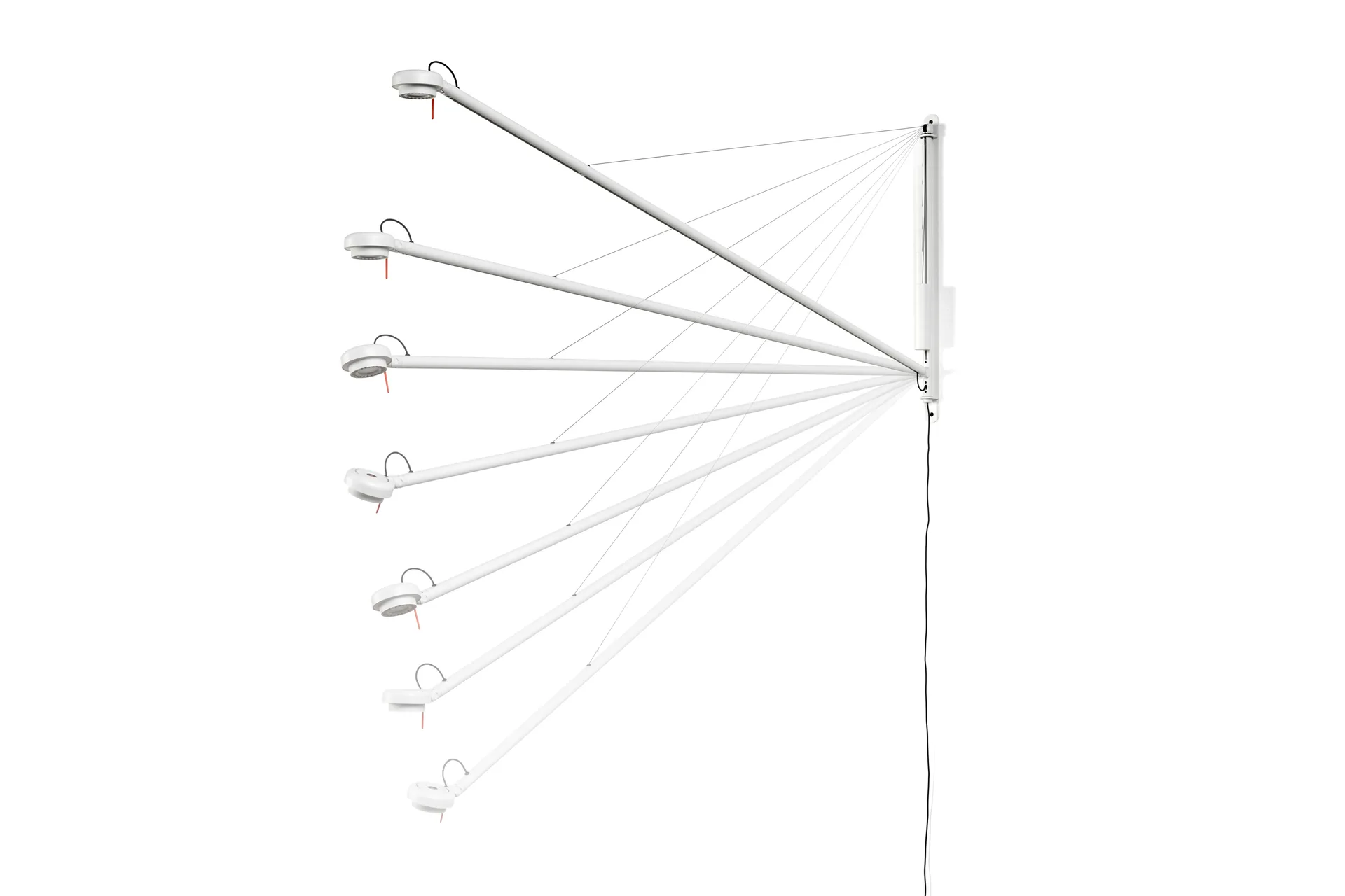 Fifty-Fifty φωτιστικό τοίχου, Κρεμ λευκό HAY