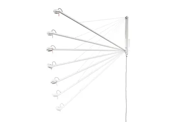 Fifty-Fifty φωτιστικό τοίχου - Κρεμ λευκό - HAY