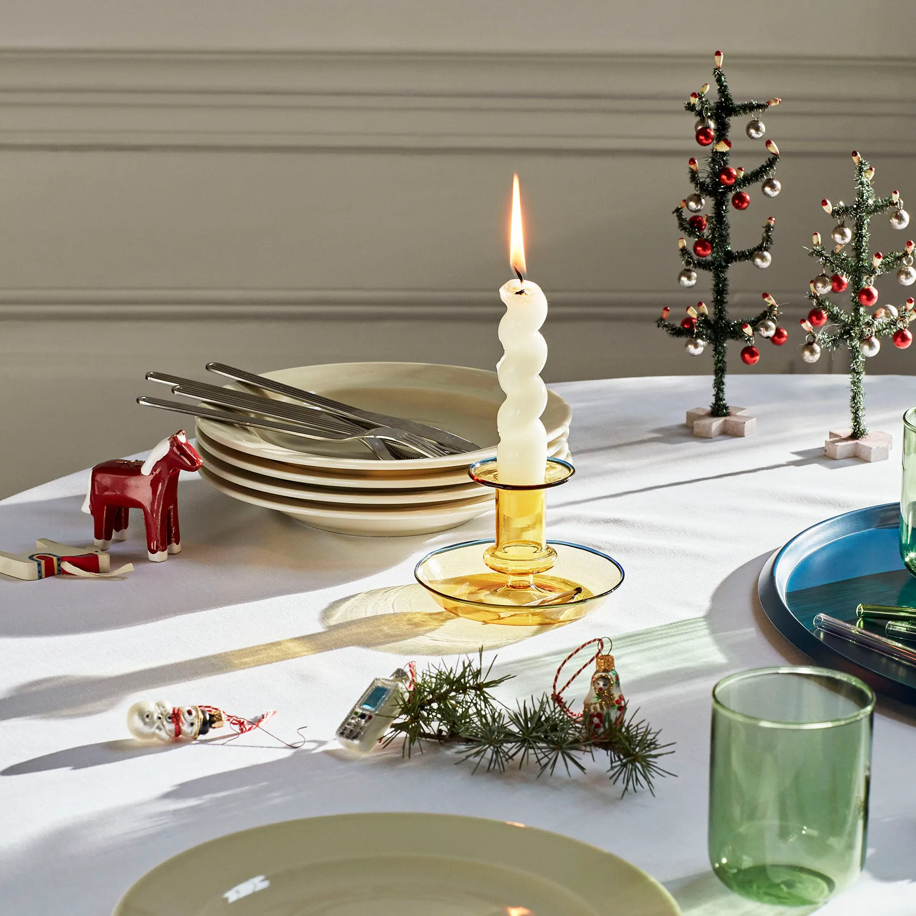 Flare κηροπήγιο, κίτρινο HAY