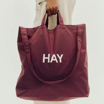 Grid Crossover Bag τσάντα medium - Burgundy, medium - HAY