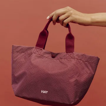 Grid Everyday Bag τσάντα - Burgundy, mini - HAY