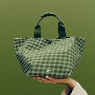 Grid Everyday Bag τσάντα - Dark green, mini - HAY
