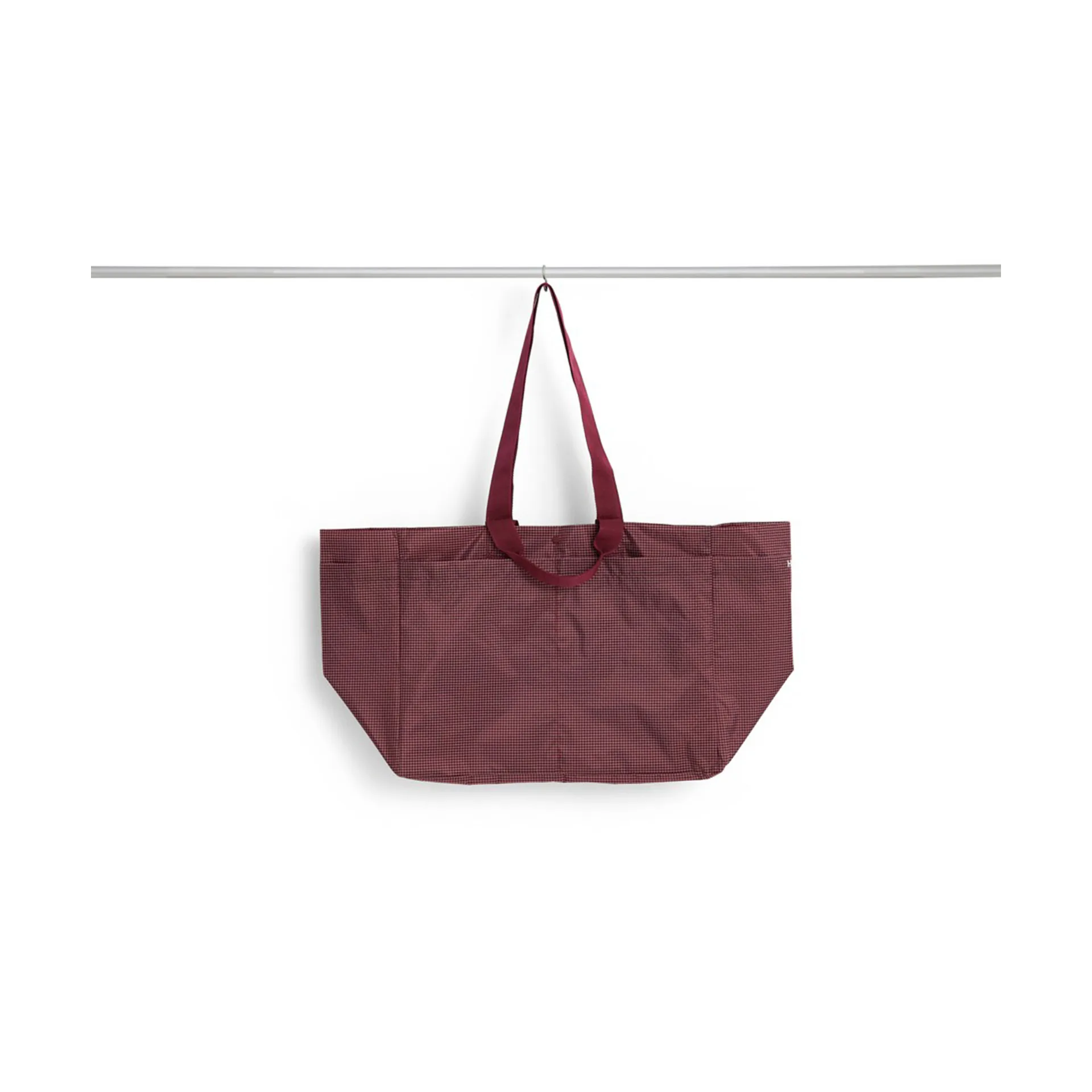 Grid Weekend Bag τσάντα, Burgundy, medium HAY