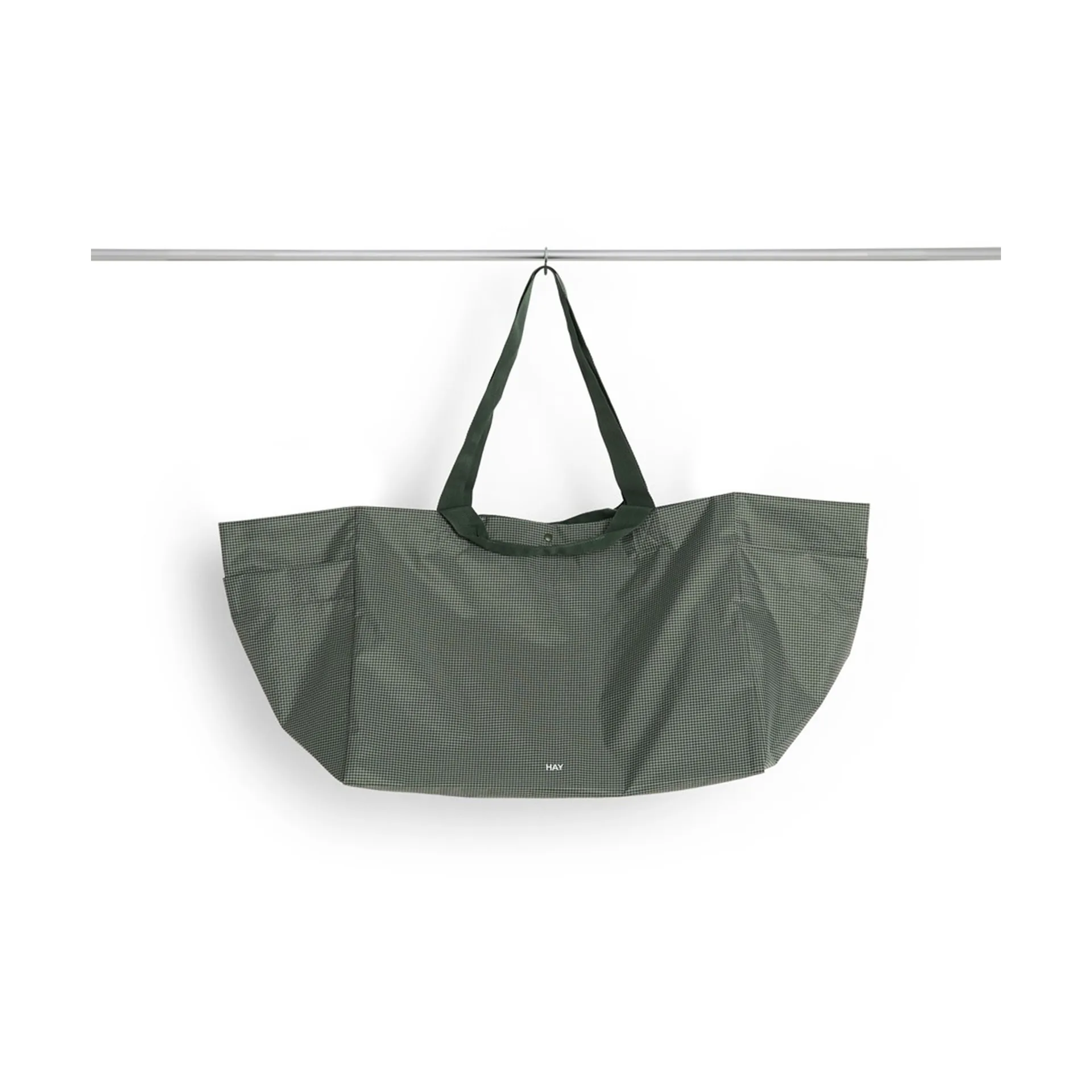 Grid Weekend Bag τσάντα, Dark green, large HAY