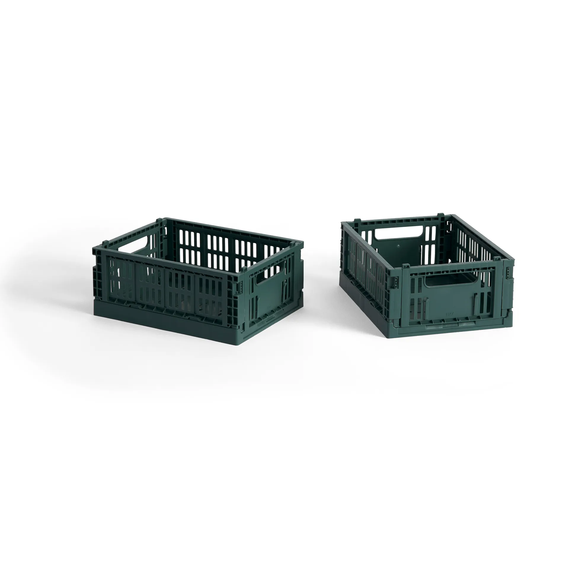 Κουτί αποθήκευσης HAY Colour Crate Mini σετ 2 τεμαχίων 13x17 cm, Dark green HAY